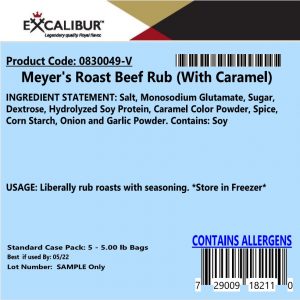 Meyer's Roast Beef Rub with Caramel