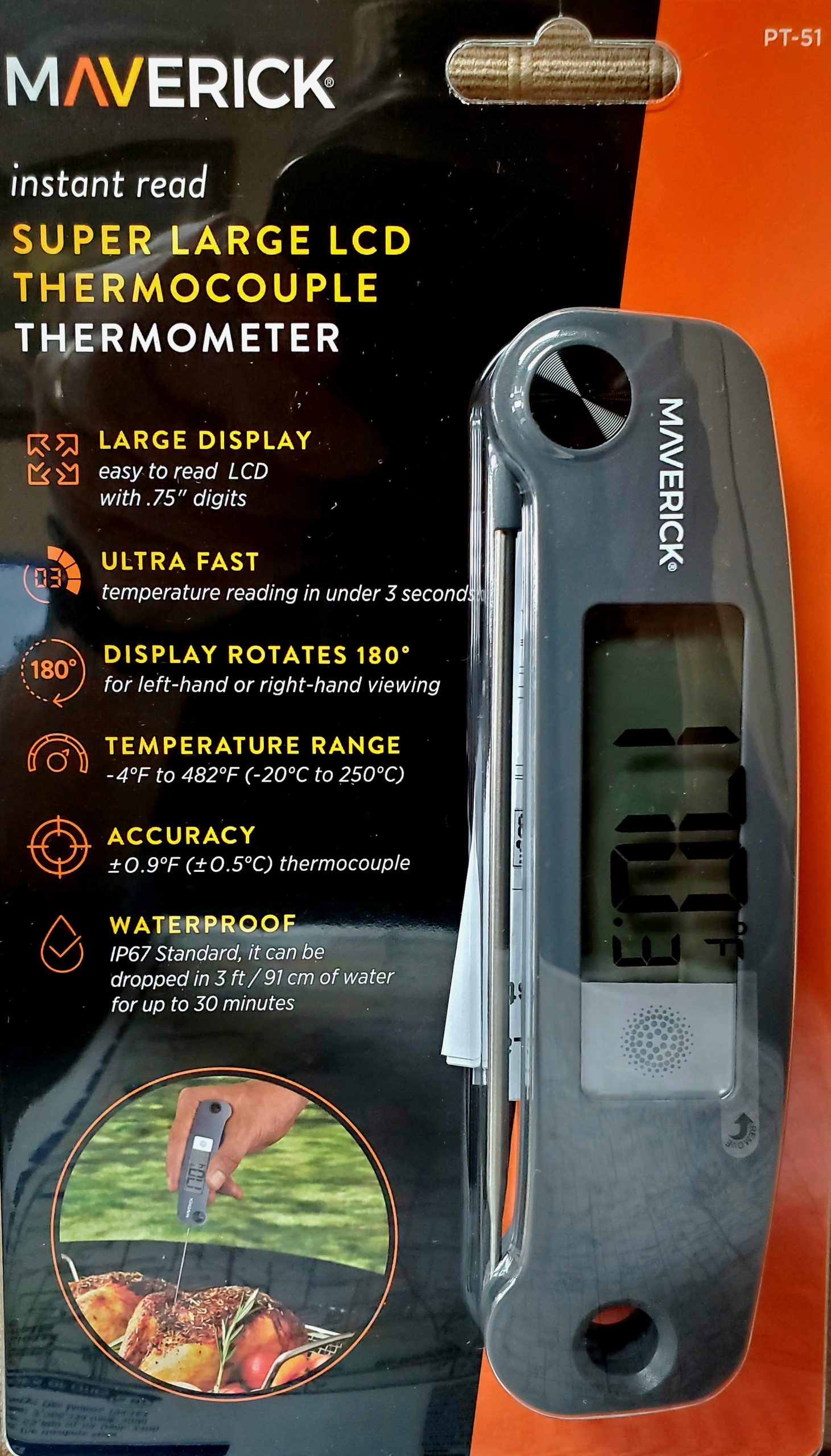 MAVERICK THERMOCOUPLE THERMOMETER - North Central Foods